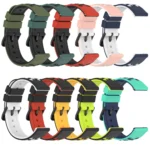 22mm Two-Color Porous Silicone Watch Band - Image 3