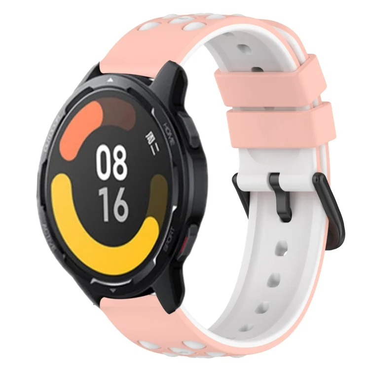 22mm Two-Color Porous Silicone Watch Band
