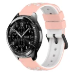 22mm Two-Color Porous Silicone Watch Band