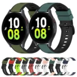 22mm Two-Color Silicone Watch Band - Image 2