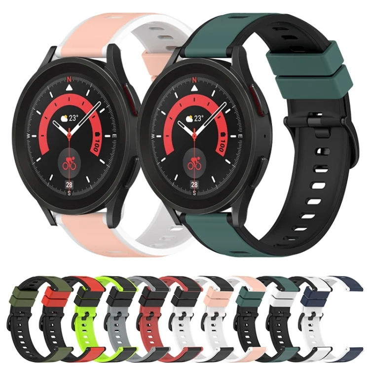 SYA001981203_B1.webp 22mm Two-Color Silicone Watch Band - Image 2