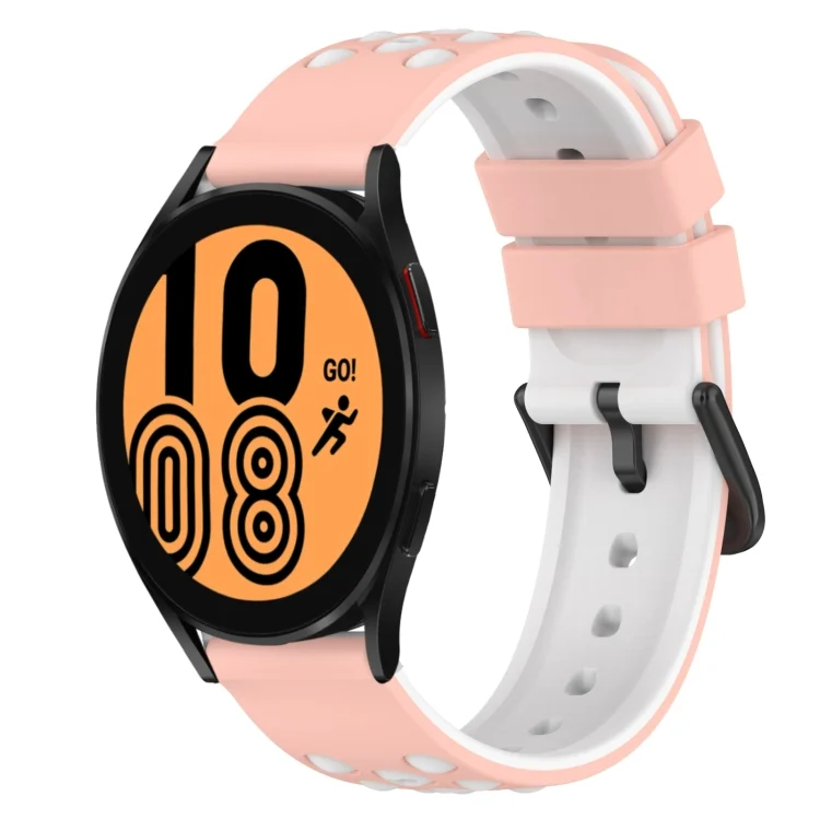 22mm Two-Color Silicone Watch Band