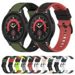 22mm Two-Color Silicone Watch Band - Image 2