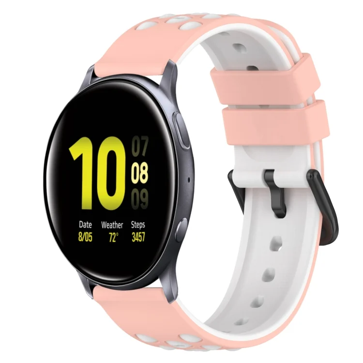 22mm Two-Color Silicone Watch Band