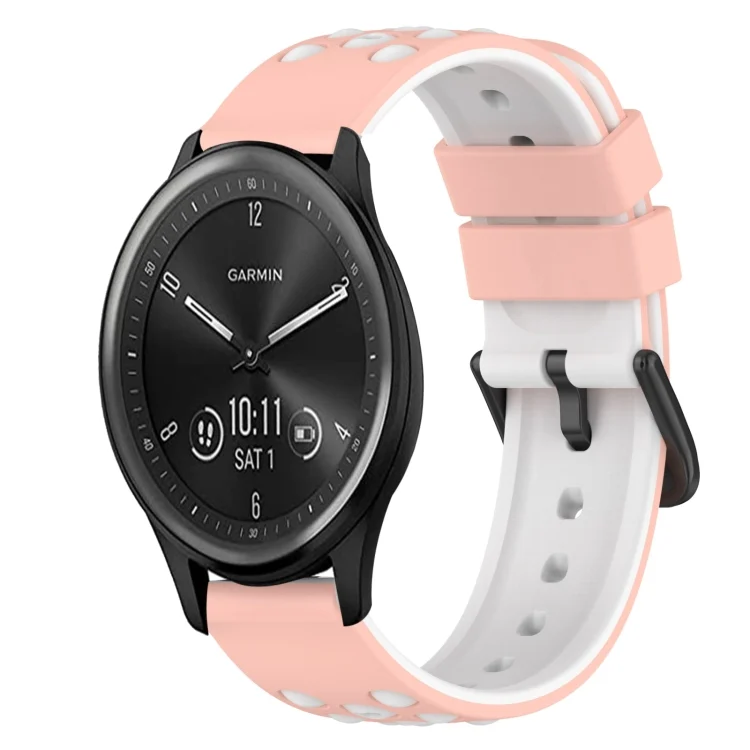 22mm Two-Color Silicone Watch Band
