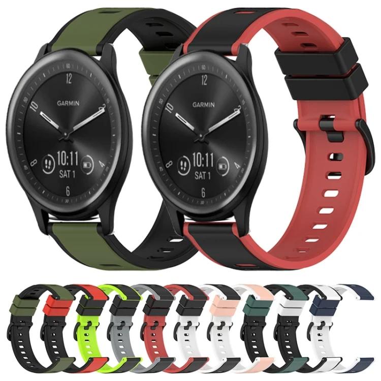 SYA001981401_B1.webp 22mm Two-Color Silicone Watch Band - Image 2