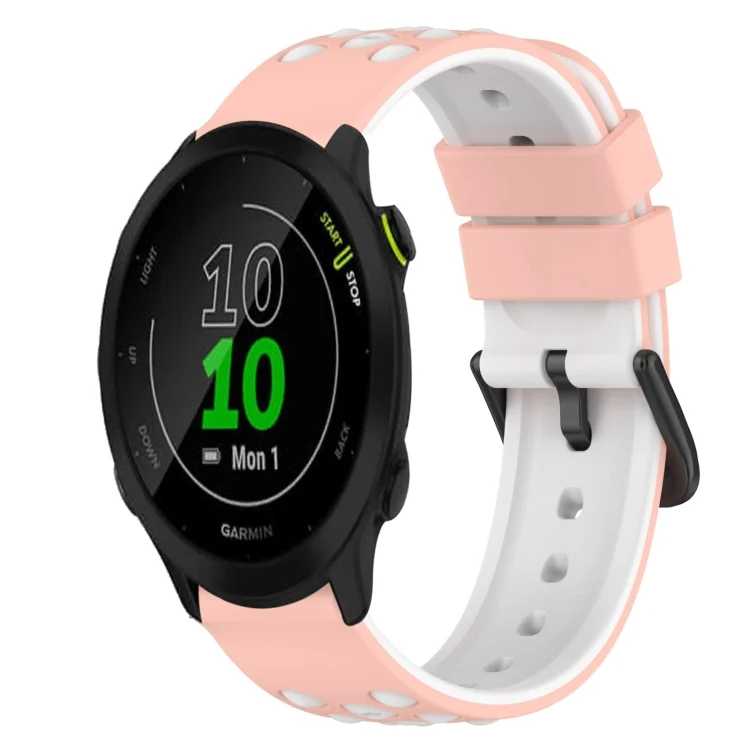 22mm Two-Color Silicone Watch Band