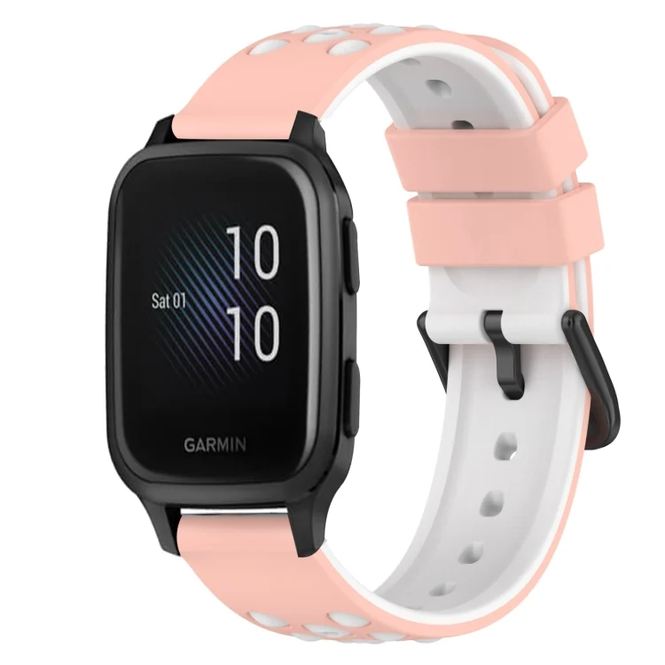 22mm Two-Color Silicone Watch Band