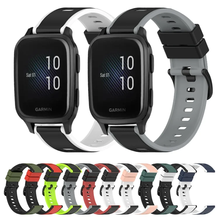 SYA001981407_B1.webp 22mm Two-Color Silicone Watch Band - Image 2