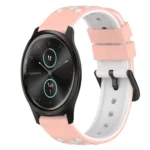 22mm Two-Color Silicone Watch Band