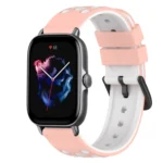 22mm Two-Color Silicone Watch Band