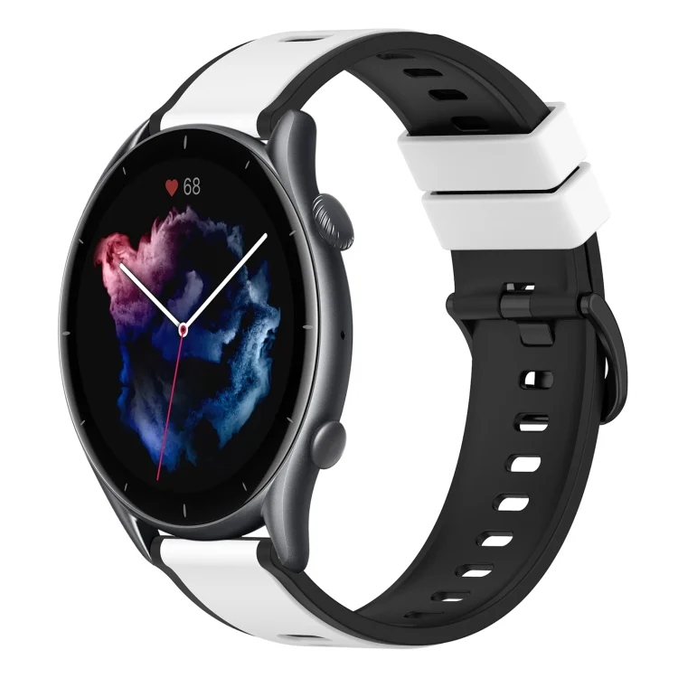 22mm Two-Color Silicone Watch Band