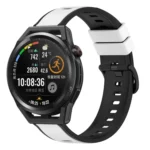 22mm Two-Color Silicone Watch Band