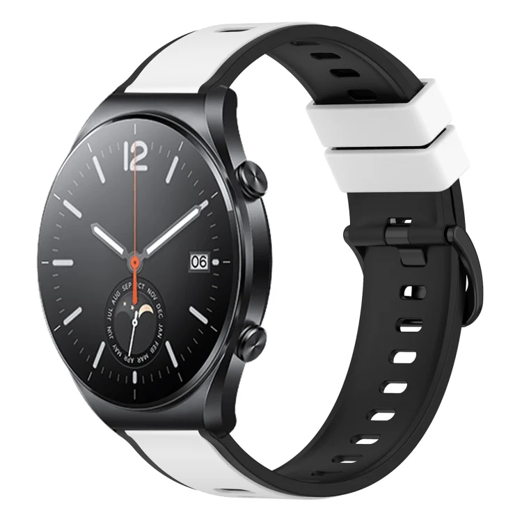 22mm Two-Color Silicone Watch Band