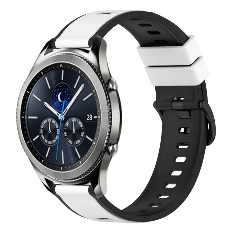 22mm Two-Color Silicone Watch Band