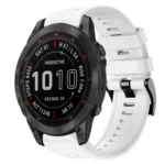Metal Buckle Solid Color Silicone Watch Band