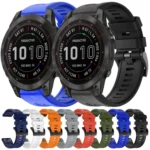 Metal Buckle Solid Color Silicone Watch Band - Image 2