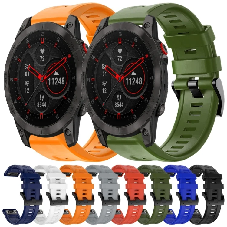 SYA001985505_B1.webp Metal Buckle Solid Color Silicone Watch Band - Image 2