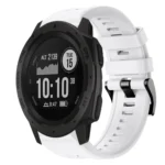 Metal Buckle Solid Color Silicone Watch Band
