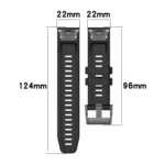 Metal Buckle Solid Color Silicone Watch Band - Image 4