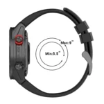 Metal Buckle Solid Color Silicone Watch Band - Image 5