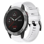 Metal Buckle Solid Color Silicone Watch Band
