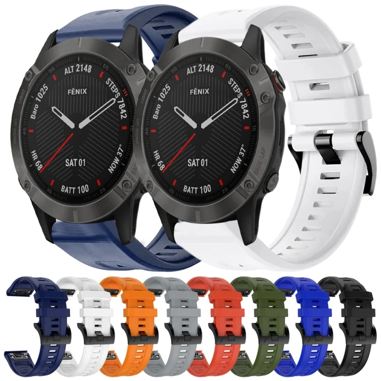 SYA001985511_B1.webp Metal Buckle Solid Color Silicone Watch Band - Image 2