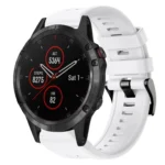 Metal Buckle Solid Color Silicone Watch Band