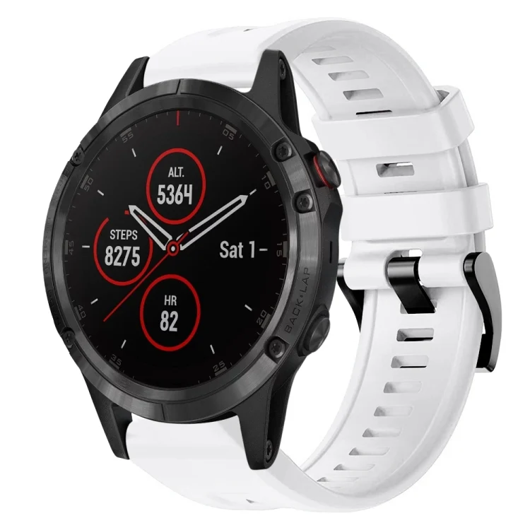 Metal Buckle Solid Color Silicone Watch Band