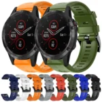 Metal Buckle Solid Color Silicone Watch Band - Image 2