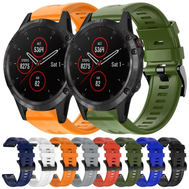 SYA001985513_B1.webp Metal Buckle Solid Color Silicone Watch Band - Image 2
