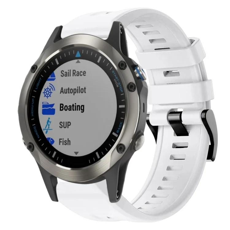 Metal Buckle Solid Color Silicone Watch Band