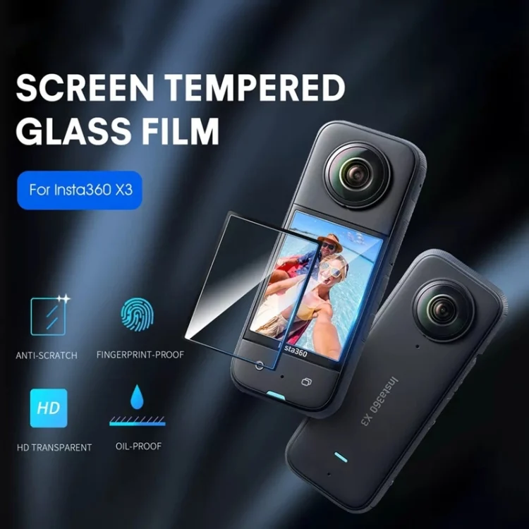 SYA0019903_3.webp For Insta360 X3 2pcs Transparent HD Curved Protective Film - Image 4