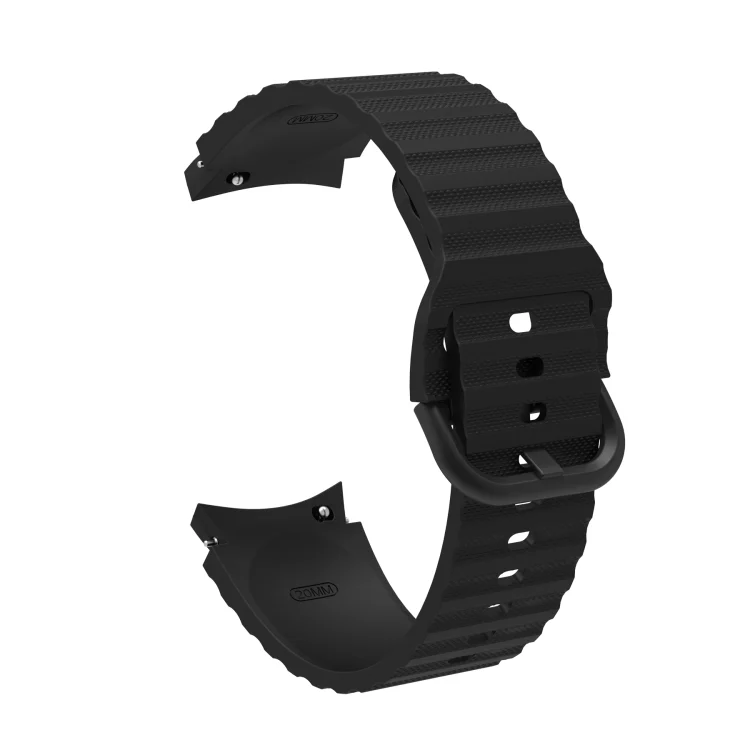SYA001991202A_2.webp Wave Dotted Pure Color Buckle Silicone Watch Band - Image 4