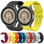 Wave Dotted Pure Color Buckle Silicone Watch Band - Image 2