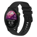 18mm Wavy Dotted Solid-Color Silicone Watch Band