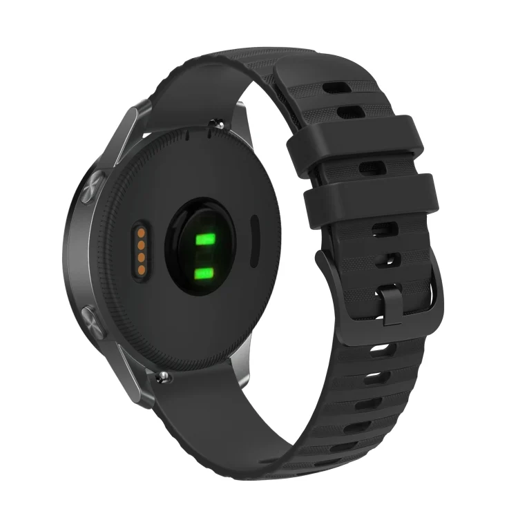 SYA001993201A_1.webp 18mm Wavy Dotted Solid-Color Silicone Watch Band - Image 3