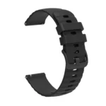 18mm Wavy Dotted Solid-Color Silicone Watch Band - Image 4