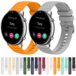 22mm Wavy Dotted Solid-Color Silicone Watch Band - Image 2