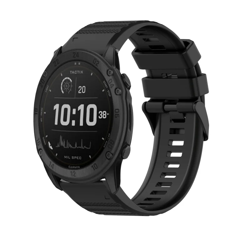 26mm Horizontal Texture Silicone Watch Band with Removal Tool