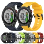 26mm Horizontal Texture Silicone Watch Band with Removal Tool - Image 2