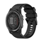 26mm Horizontal Texture Silicone Watch Band with Removal Tool