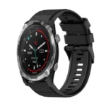26mm Horizontal Texture Silicone Watch Band with Removal Tool
