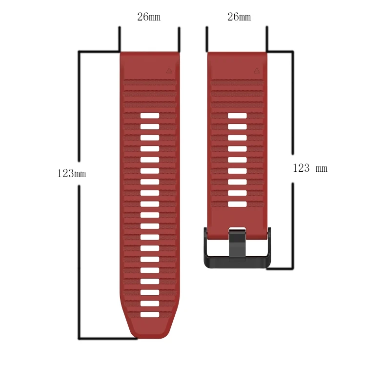 SYA002012413_B3.webp 26mm Horizontal Texture Silicone Watch Band with Removal Tool - Image 4