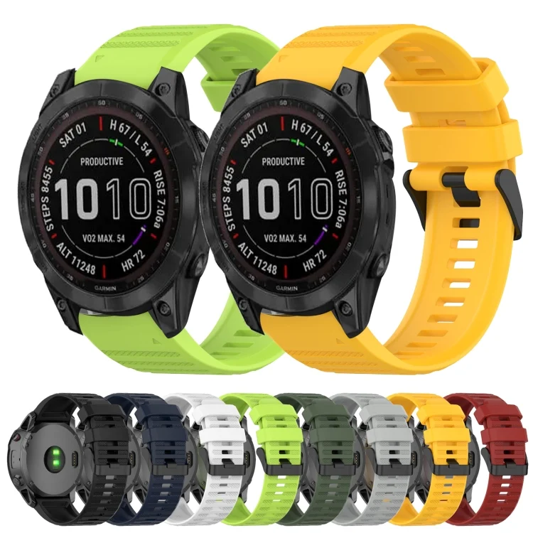 SYA002012501_B1.webp 22mm Horizontal Texture Silicone Watch Band with Removal Tool - Image 2