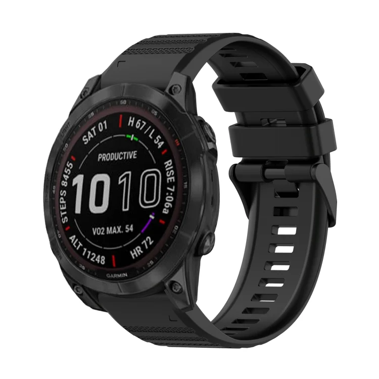 SYA002012503A.webp 22mm Horizontal Texture Silicone Watch Band with Removal Tool - Image 1