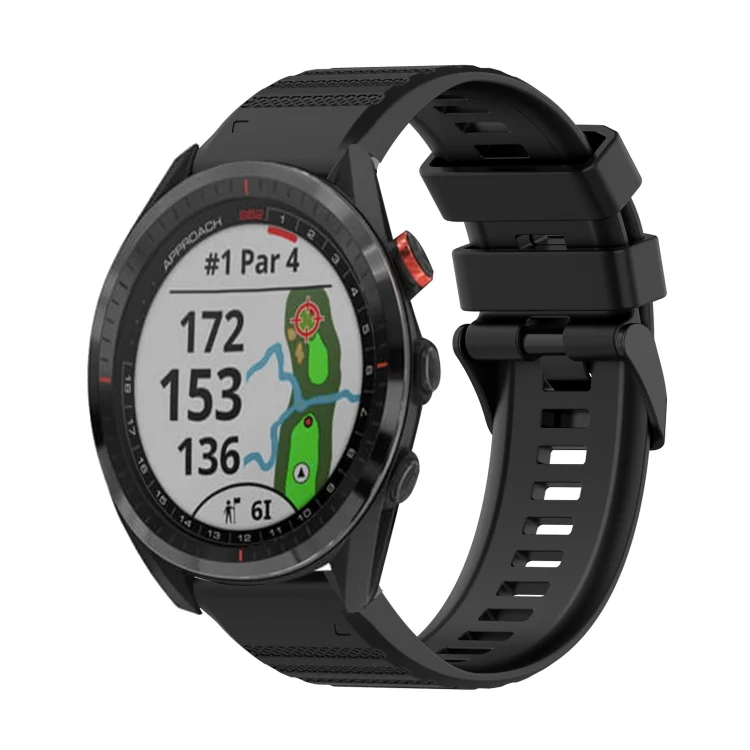 22mm Horizontal Texture Silicone Watch Band with Removal Tool