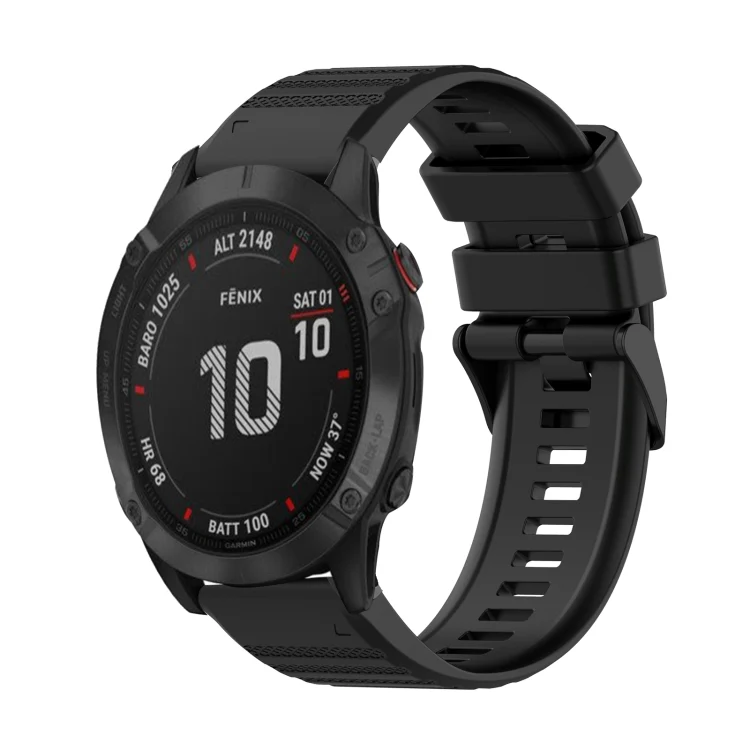 22mm Horizontal Texture Silicone Watch Band with Removal Tool
