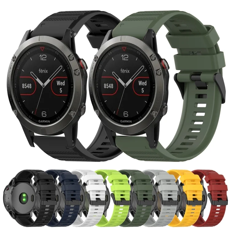 SYA002012509_B1.webp 22mm Horizontal Texture Silicone Watch Band with Removal Tool - Image 2