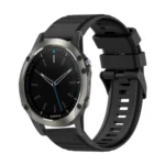 22mm Horizontal Texture Silicone Watch Band with Removal Tool
